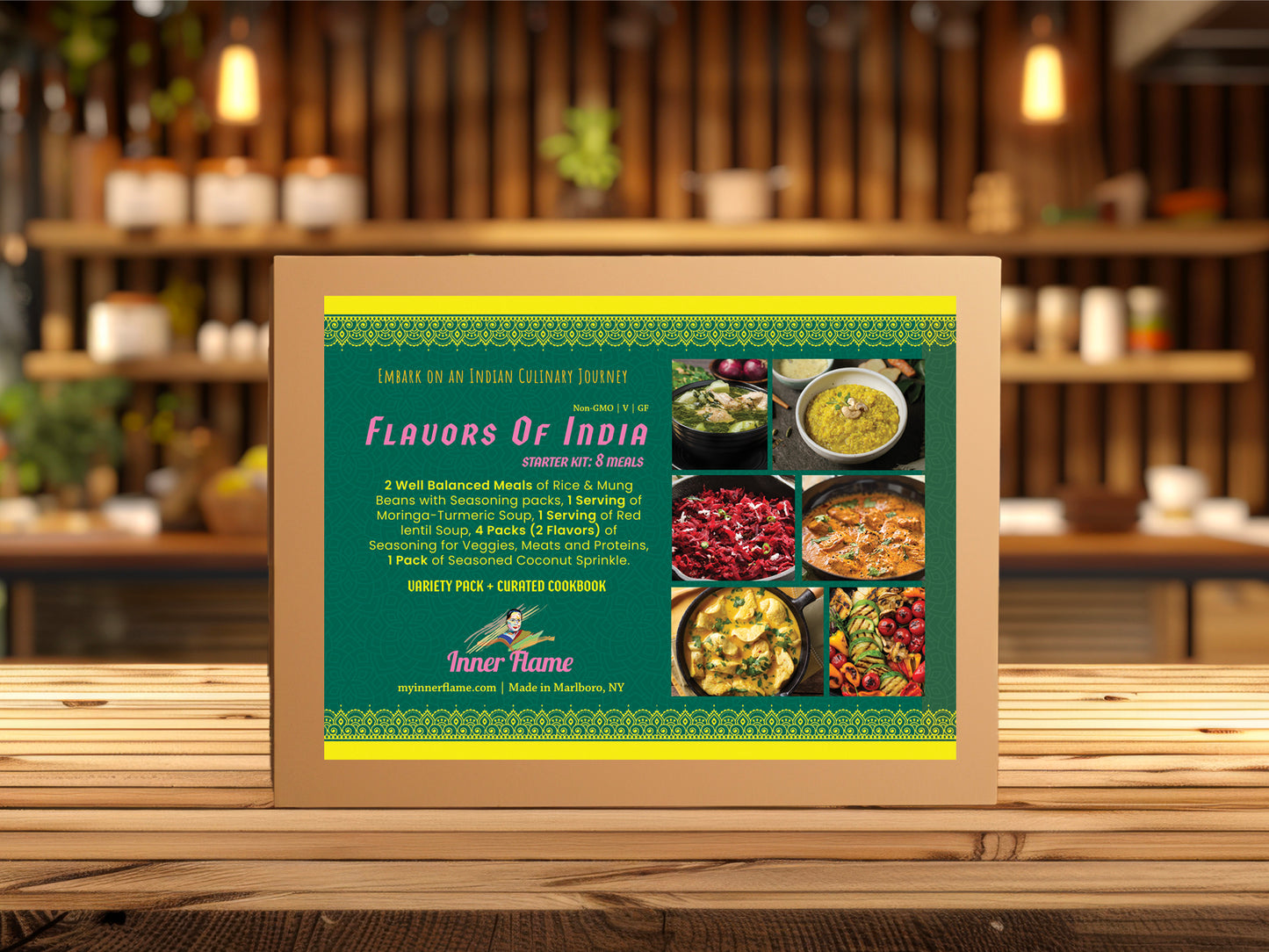Flavors Of India - Starter Kit With Rice & Moong Bean