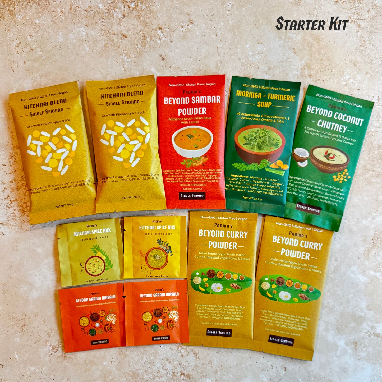 Flavors Of India - Starter Kit With Rice & Moong Bean