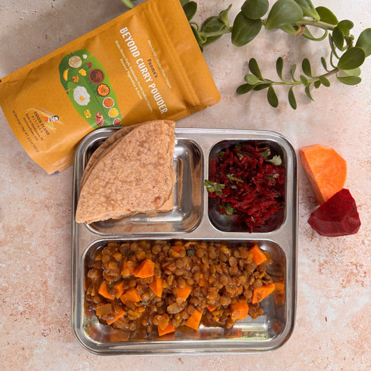 Brown Lentil and Sweet Potato Stew with Beyond Curry Powder