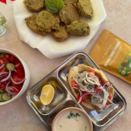 Falafel with a Curry Twist.