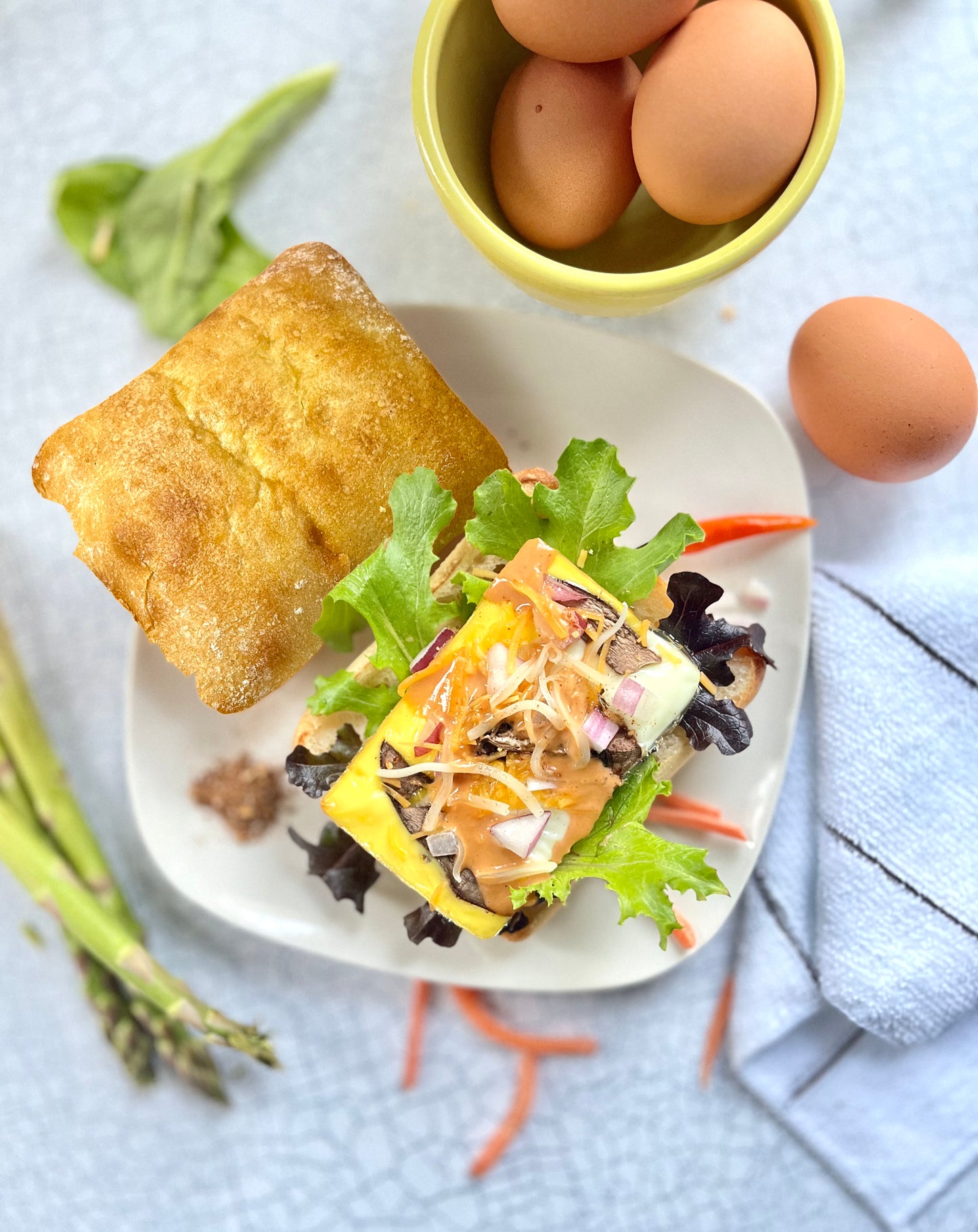 Masala Egg Sandwich